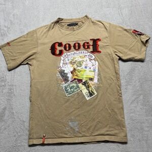 Coogi T-Shirt Men's L Internationally Recognized Y2K Hip Hop Grunge Embroidered